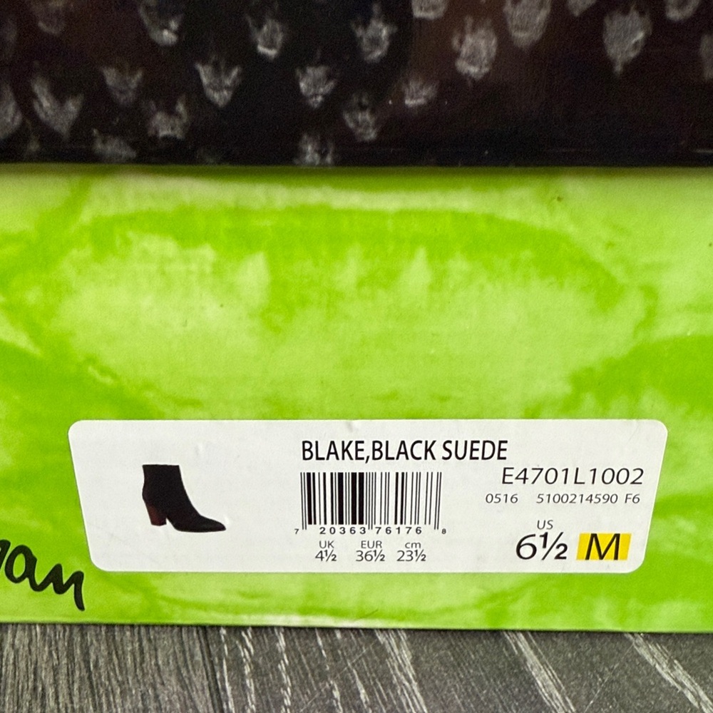 Sam Edelman Black Suede Ankle Booties - Picture 4 of 5